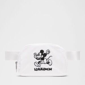 lululemon athletica White Belt Bag with Black Design